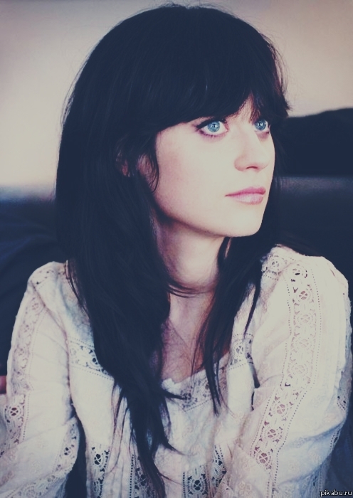 496x700, 178 Kb / zooey deschanel, брюнетка, голубоглазая, рубашка