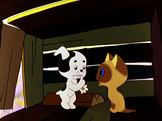 640x480, 42 Kb / мультфильм, котенок, гаф, щенок