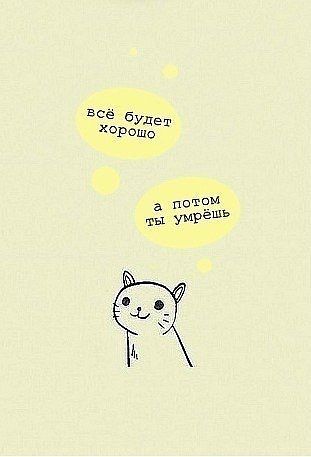 311x457, 17 Kb / черный юмор, хорошо, кошка