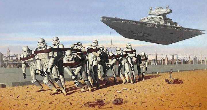 720x383, 78 Kb / звездные войны, бурлаки