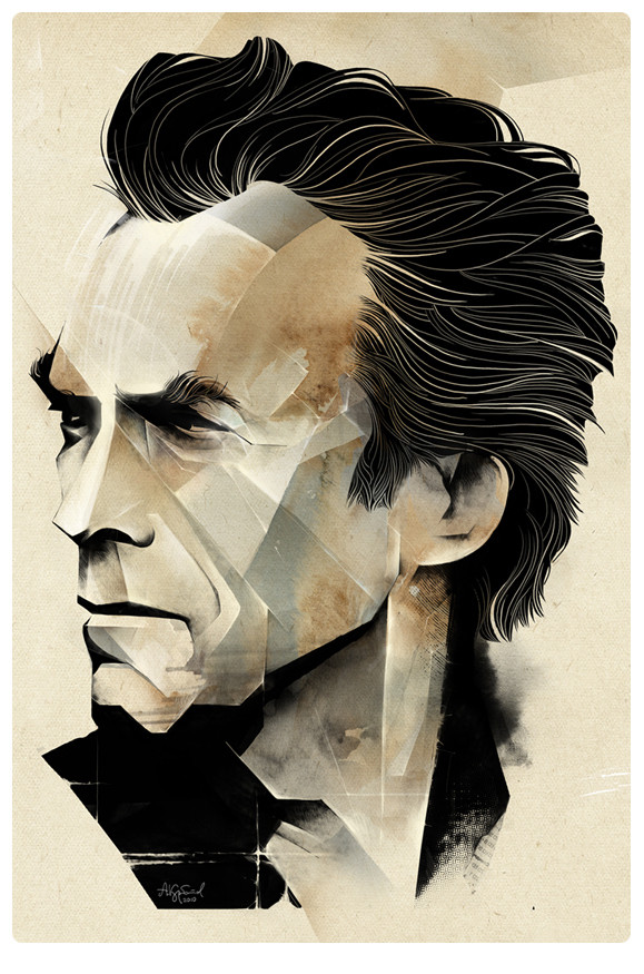 579x875, 174 Kb / клинт иствуд, графика