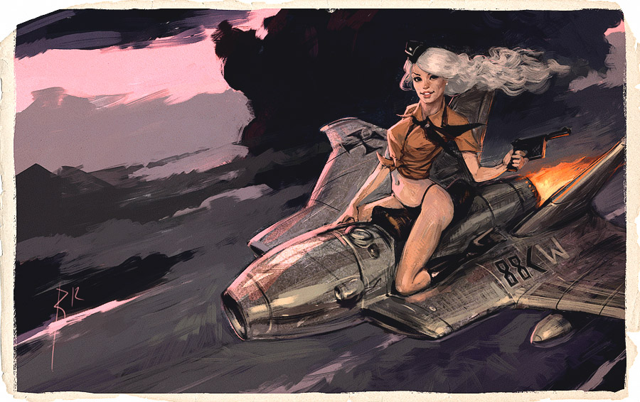 900x566, 201 Kb / валькирия, самолёт, фошисты, луна