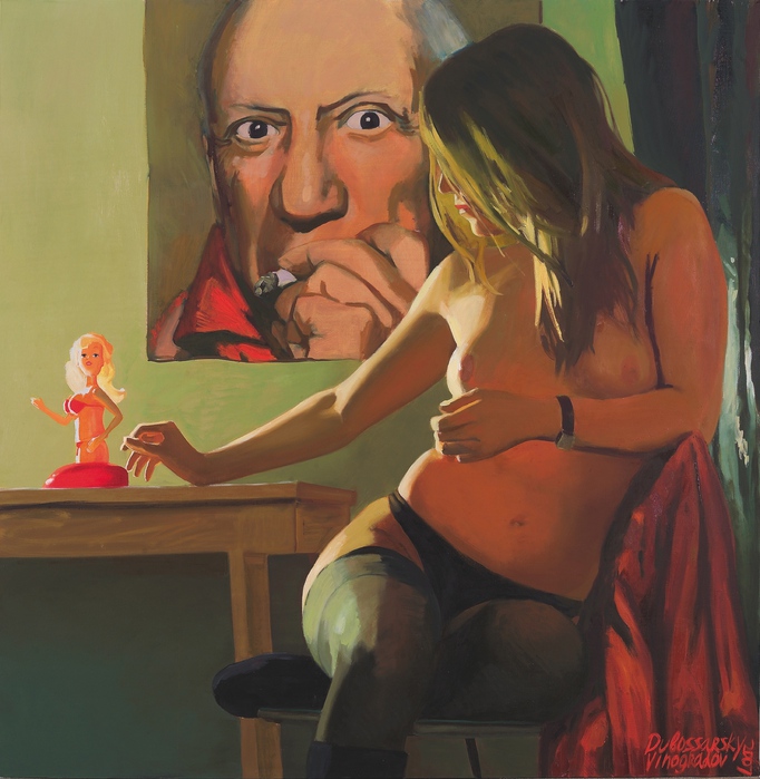 682x699, 167 Kb / картина, дубоссарский, виноградов, чулки