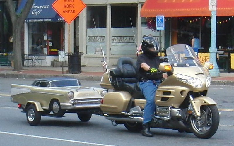 799x499, 141 Kb / мотоцикл, прицеп, авто