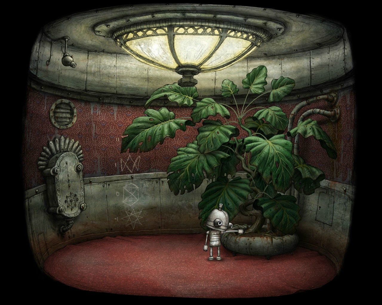 1280x1024, 287 Kb / робот, Йозеф, стимпанк, Машинариум, Machinarium, Amanita Design
