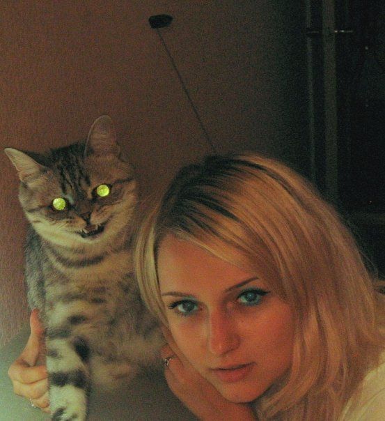 553x604, 52 Kb / кот, девушка