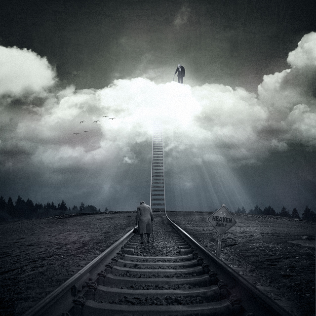 640x640, 286 Kb / рай, путь, фотошоп, ч/б