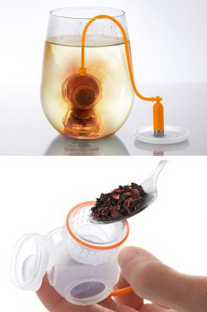 423x637, 43 Kb / заварка, чай, водолаз, стакан