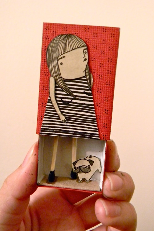 500x749, 105 Kb / коробок, мопс, девочка, спички