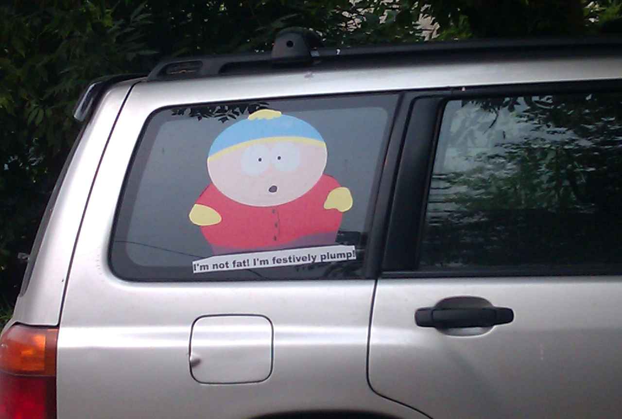 1280x862, 91 Kb / стикер, автомобиль, эрик, картман, festively, plump