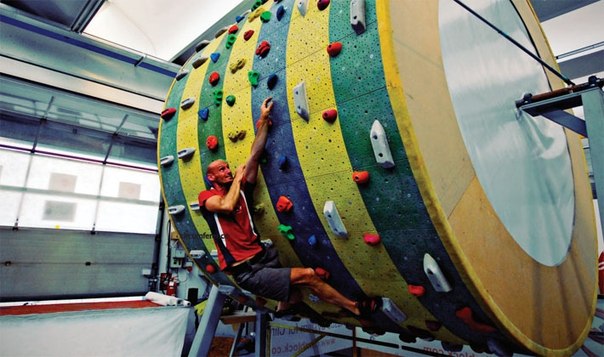 604x357, 62 Kb / скалолаз,цилиндр,вращается