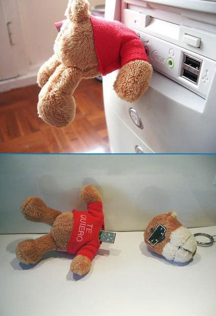 423x618, 32 Kb / медведь, флешка