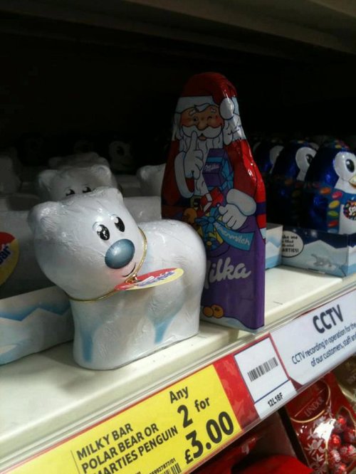 500x666, 54 Kb / дед мороз, медведь, магазин, ценник, полка