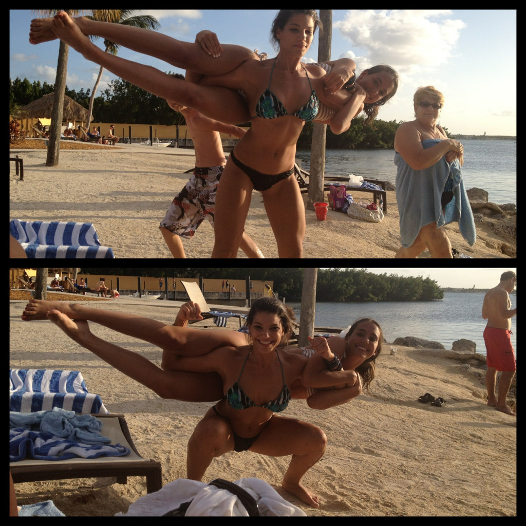 1024x1024, 271 Kb / купальник, пляж, тренировка, штангистка