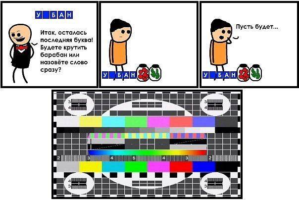 604x404, 58 Kb / поле чудес, слово, уебан, редактура, цензура, таблица, ТВ