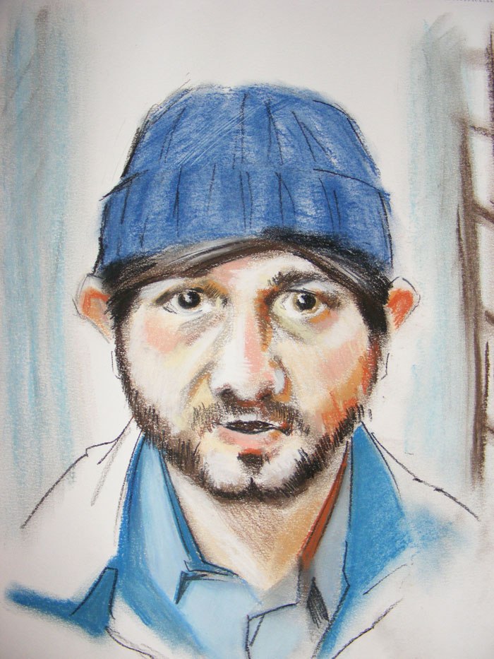 700x933, 144 Kb / александр, родионович, бородач, рисунок, карандашом