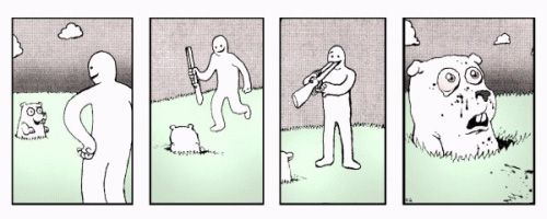 500x200, 38 Kb / охотник, застрелился, ружьё, комикс, психотравма