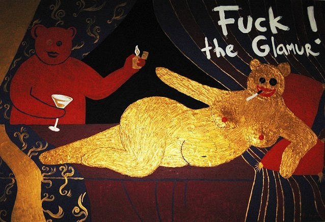 638x436, 78 Kb / медведи, бокал, сигарета, зажигалка