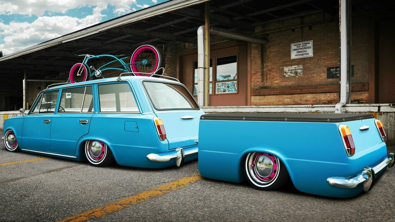 1280x720, 231 Kb / ваз, таз, прицеп, авто, тюнинг