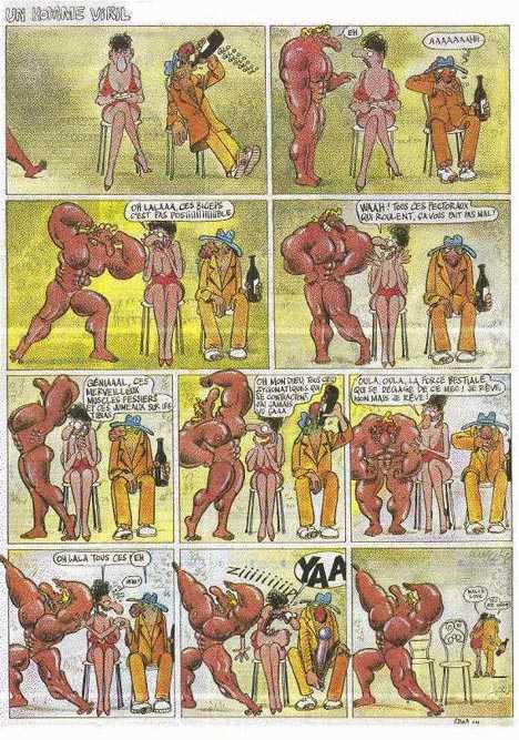 468x667, 90 Kb / комикс, качок, пенис, пьяница