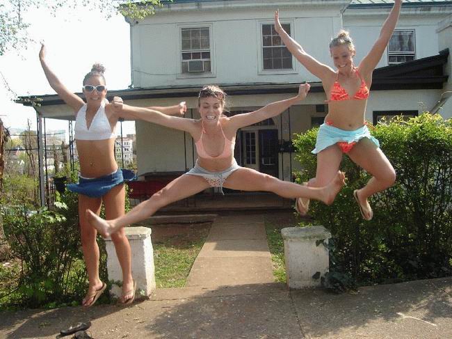 650x487, 71 Kb / девушки, прыжок