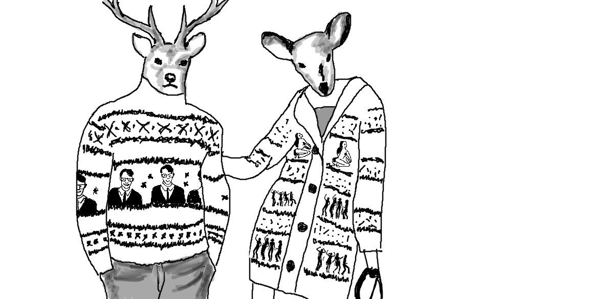 1155x585, 115 Kb / свитер, олень