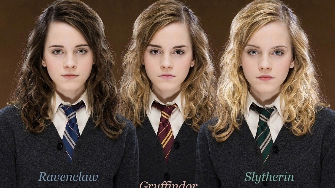 1107x623, 284 Kb / гермиона, гриффиндор, когтевран, слизерин