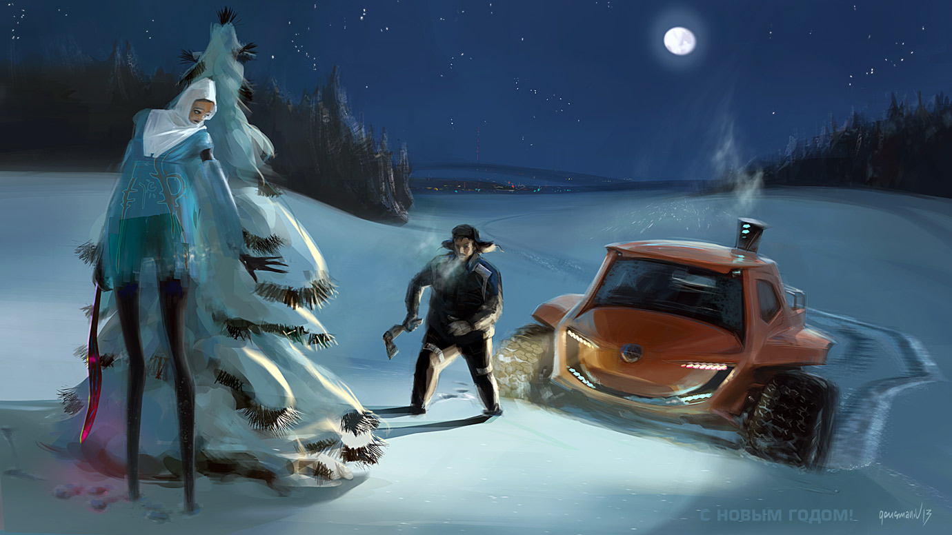 1380x776, 213 Kb / ёлка, ёлочка, снегурочка, лесник, новый год, зима