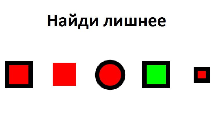 759x413, 18 Kb / лишнее, геометрические фигуры, квадраты, круги