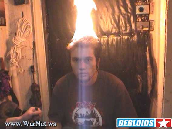 567x425, 21 Kb / голова, горит, огонь