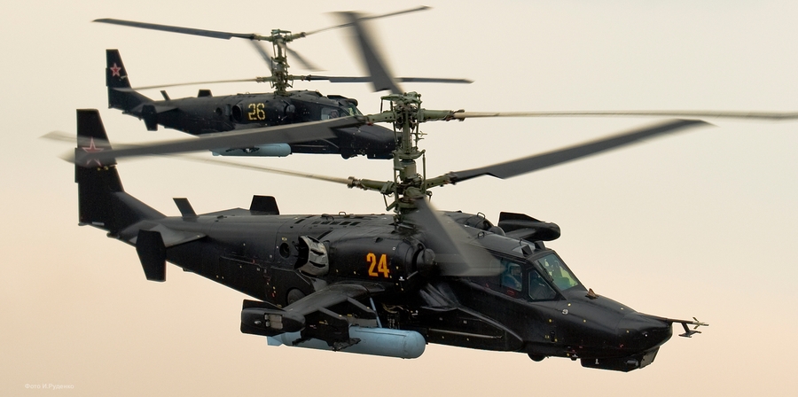 900x448, 233 Kb / ка-50, вертолет, штурмовик, пара, черная, акула