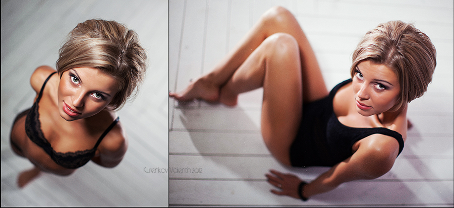 900x413, 298 Kb / блондинка, белье, диптих