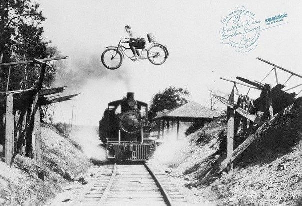 604x412, 81 Kb / каскадер, поезд