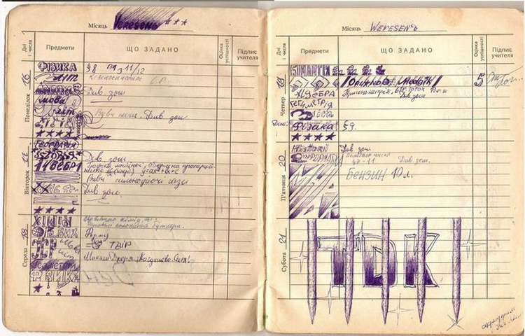 750x480, 154 Kb / дневник, рисунки, учёба