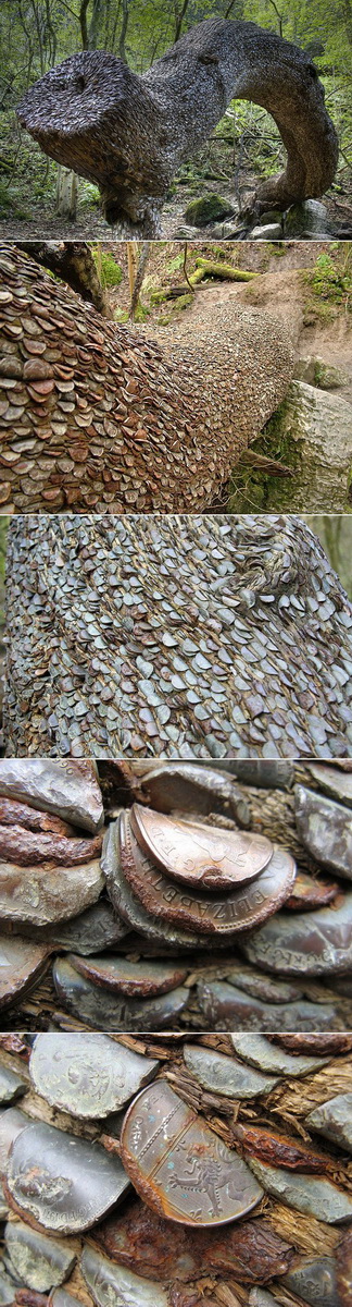 324x1200, 268 Kb / дерево, монеты