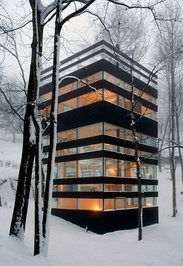 635x925, 155 Kb / дом, зима, снег, деревья