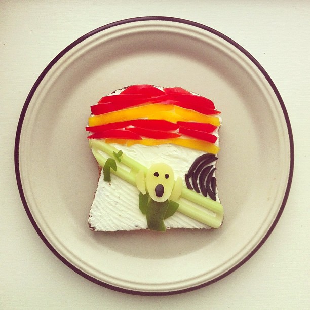 612x612, 84 Kb / еда, бутер, картина, крик