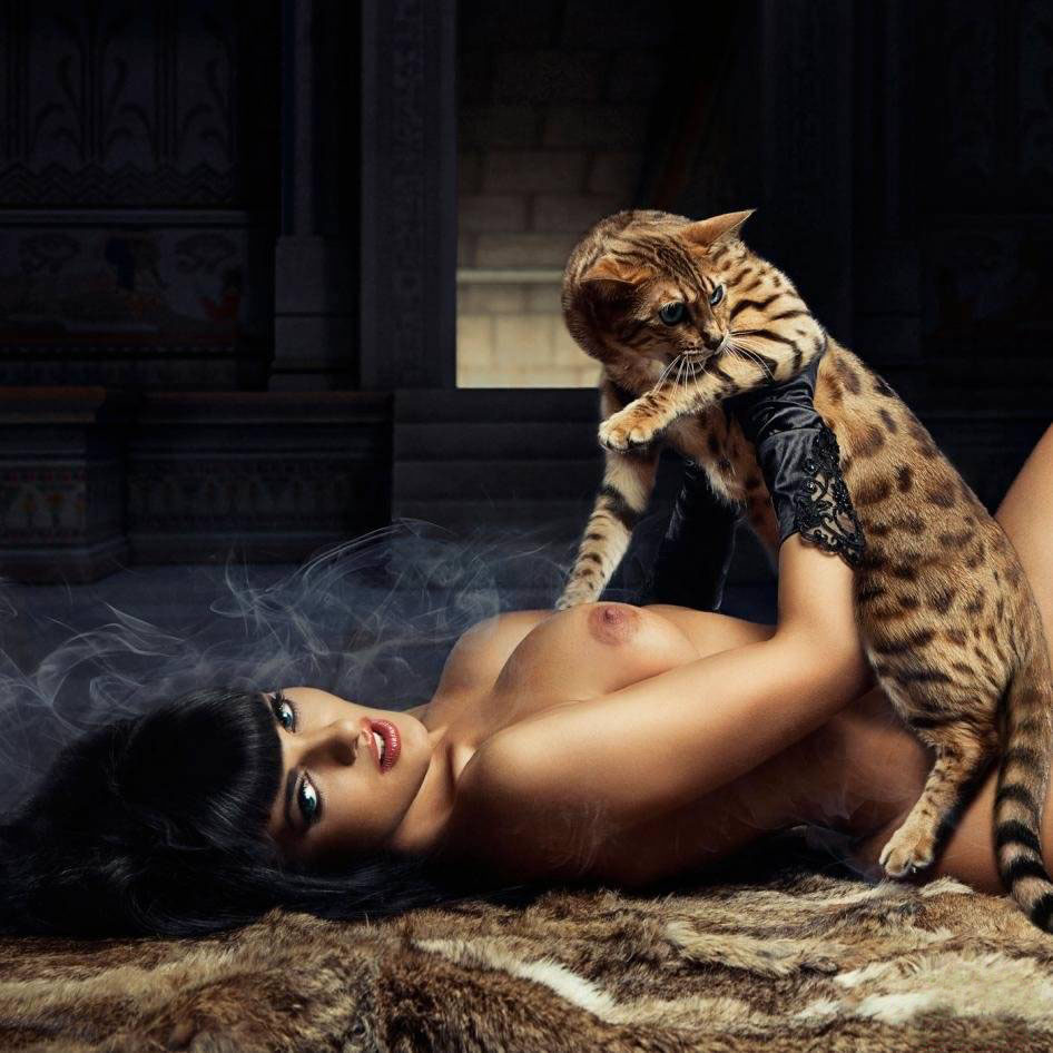 946x946, 150 Kb / шкура, брюнетка, лежит