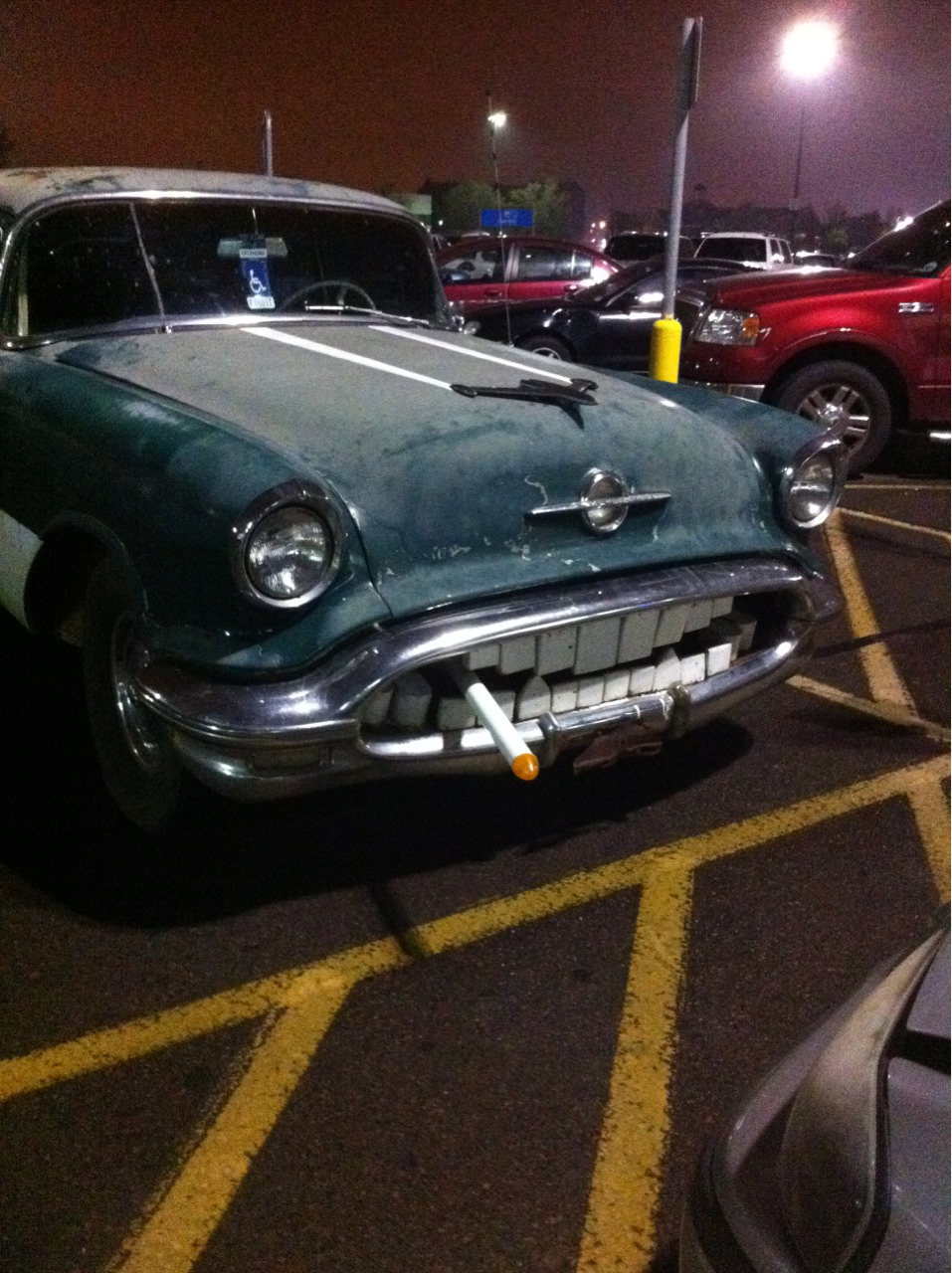 957x1280, 291 Kb / сигарета, спичка, зубы, рот, решетка, тюнинг, ретро, авто