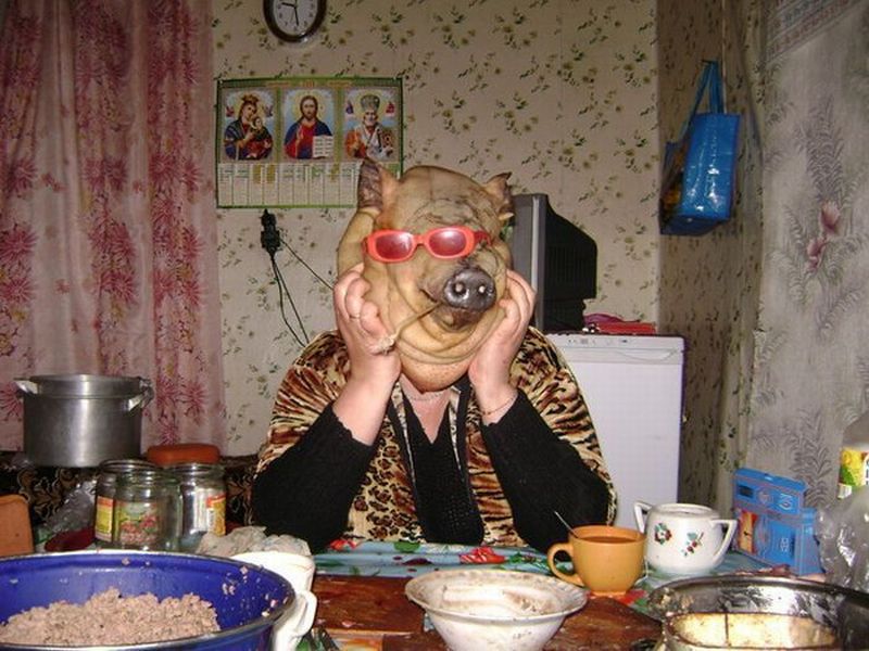 800x600, 93 Kb / свинище, маска, очки, фарш, ПГМ