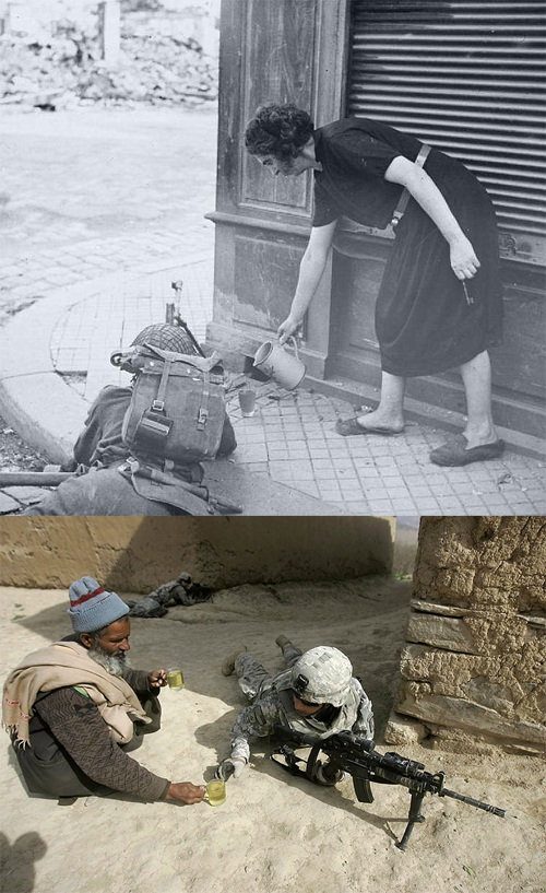 500x817, 166 Kb / Солдат, вода, чай, жажда, добрый человек