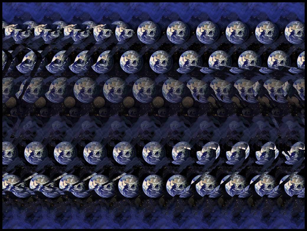 1040x783, 156 Kb / 3D, дельфины, планета, ночь, земля