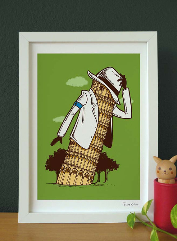 570x777, 83 Kb / джексон, пизанская башня, поклон, шляпа