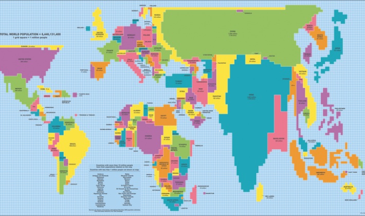 710x420, 99 Kb / карта, население, мир