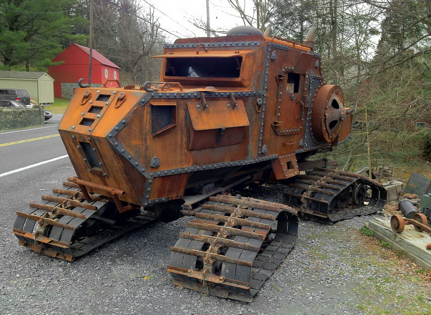 850x623, 296 Kb / трактор, гусеницы, ржа