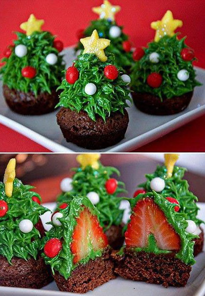 416x600, 123 Kb / елка, пирожное, клубника