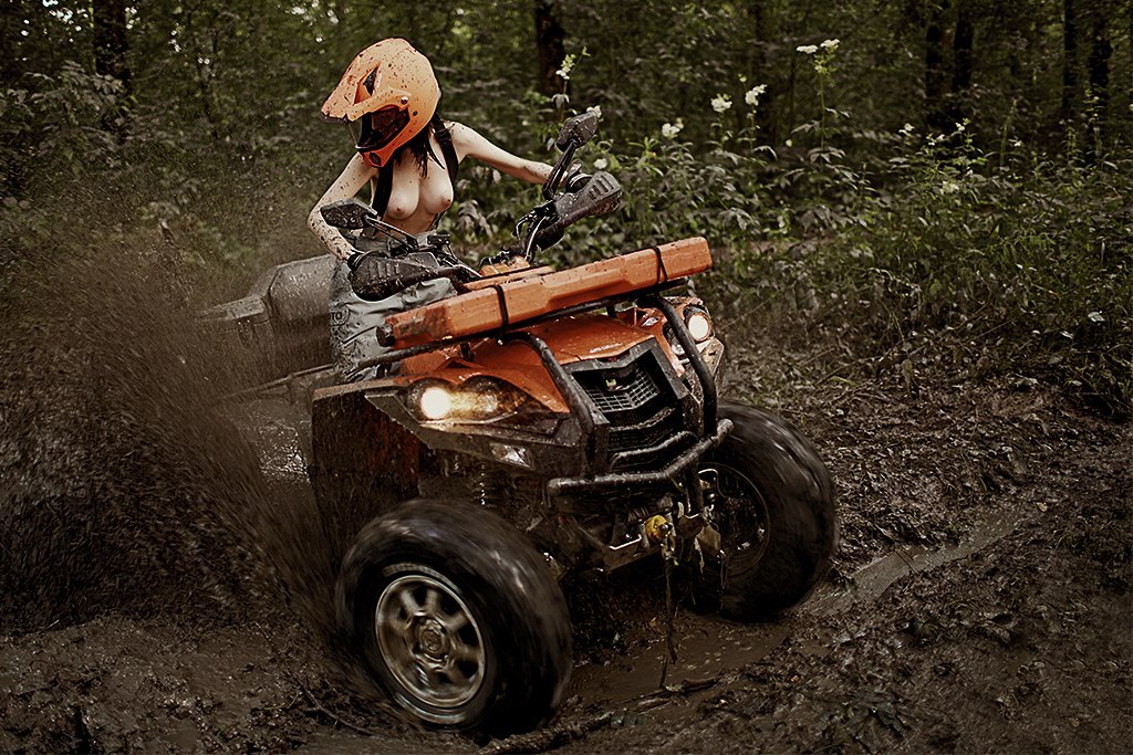 1024x683, 248 Kb / квадроцикл, лес, болото