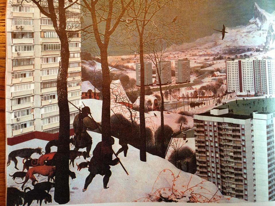 960x720, 170 Kb / брейгель, охотники на снегу