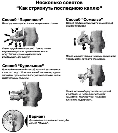398x450, 83 Kb / советы, стряхивание, последняя капля