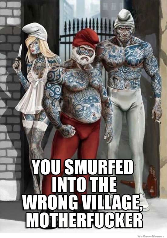 550x784, 85 Kb / смурфы, тату, по-взрослому